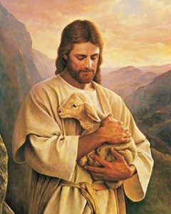 Jesus and Lamb