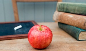 apple on Desk